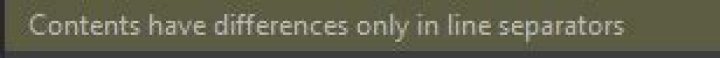 How can I disable diff in line separators in IntelliJ IDEA?