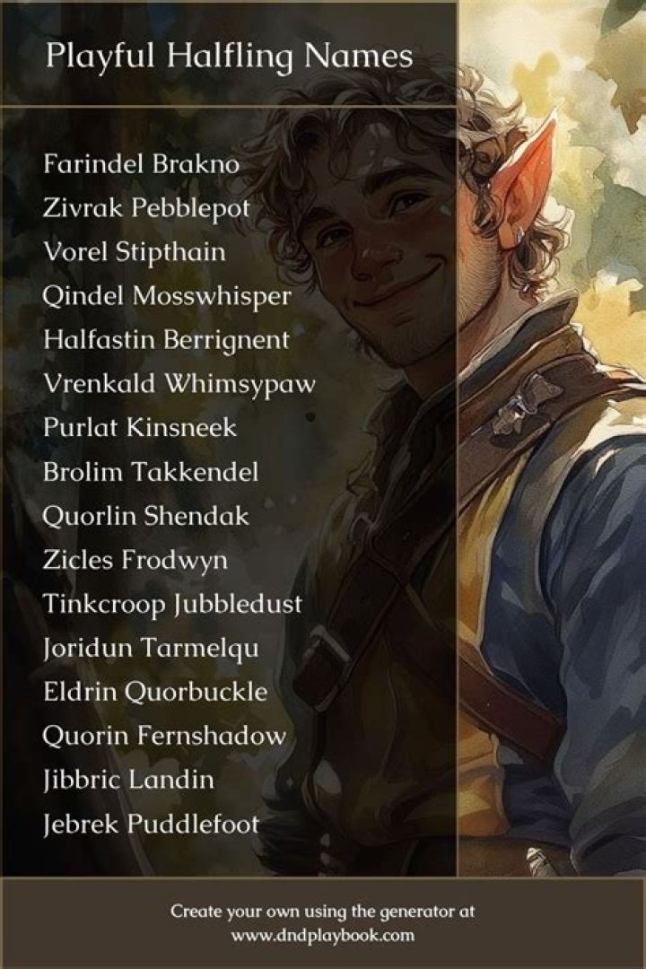 Uncover The Enchanting World Of Halfling Names In D&D 5e